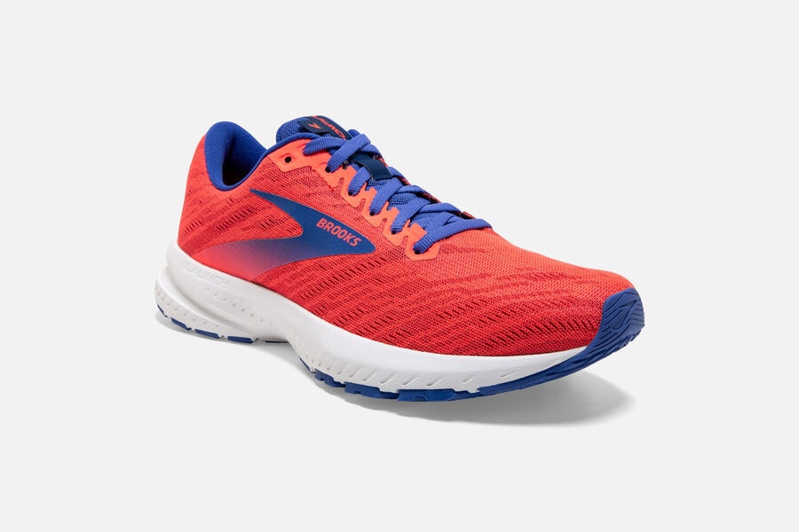 Brooks Launch 7 Road Running Shoes Womens - Orange/Blue - QAENW-1237